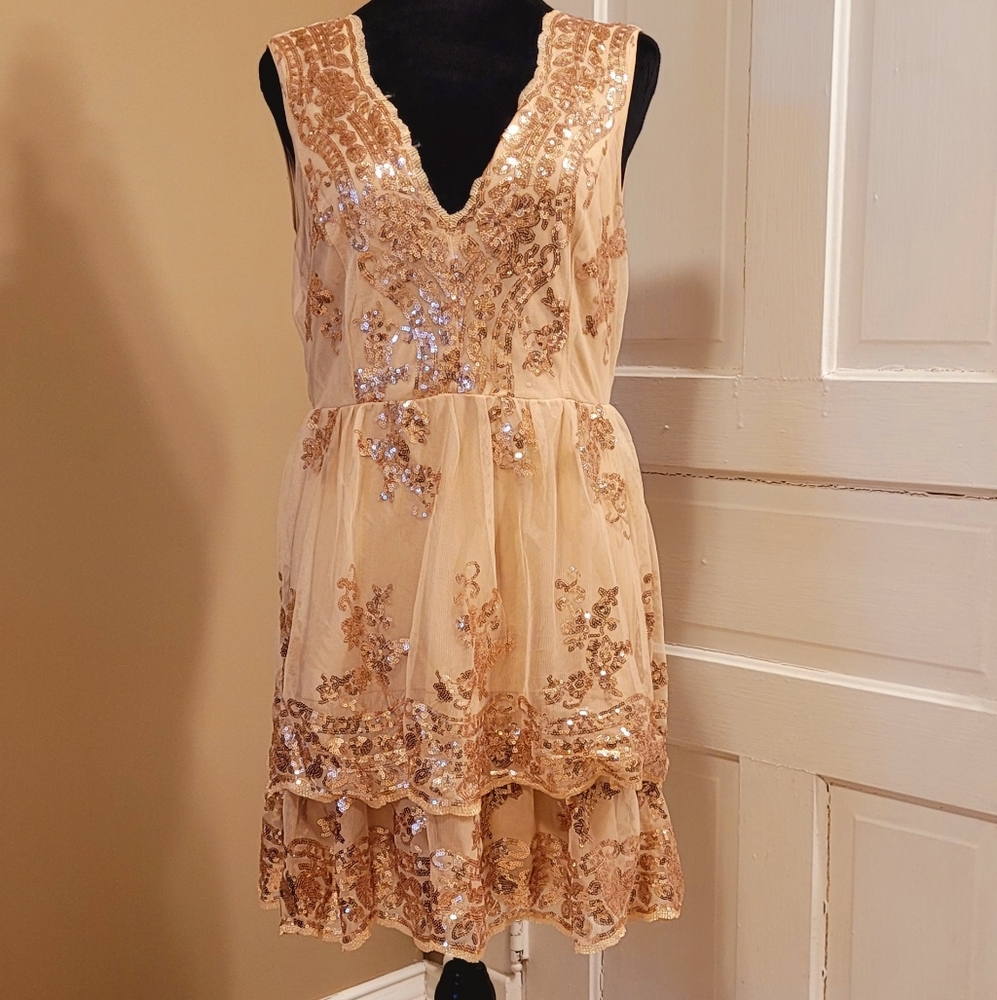 Altar'd State sparkly mini dress